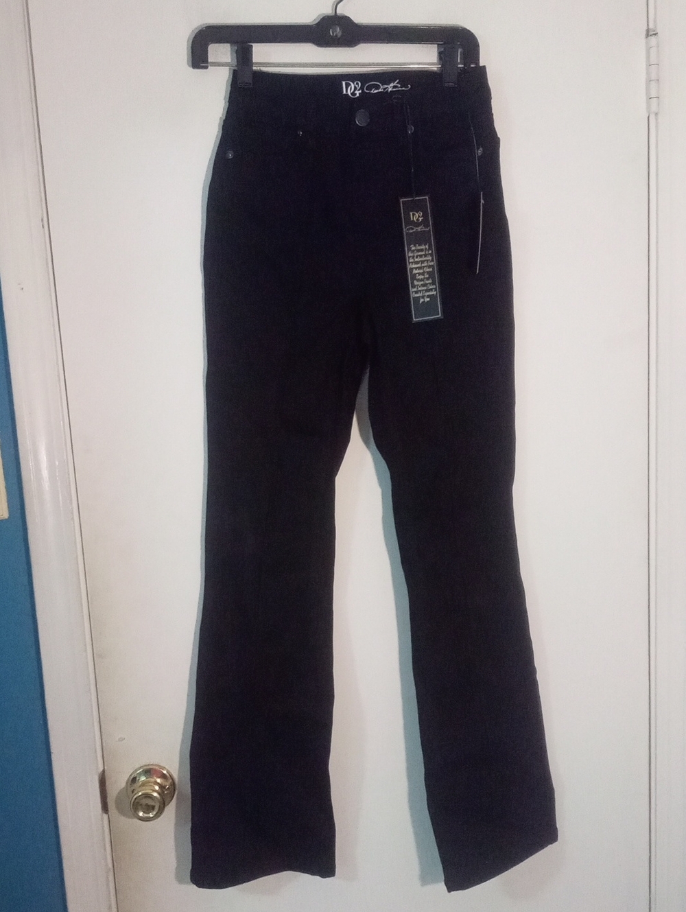 Dg2 By Diane Gilman Black Jeans Classic Fit Sz 0 NWT Stretch